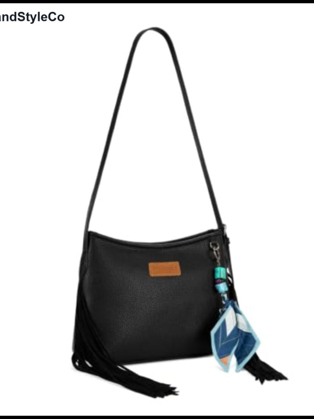 Western Fringe Hobo Crossbody Bag Beaded Tassel Medium Purse